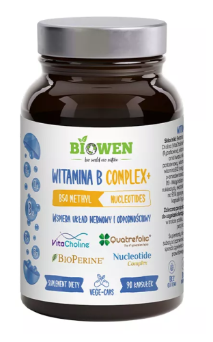 26793WITAMINA B COMPLEX+ 90 KAPSUŁEK - HEMPKING (BIOWEN)-1
