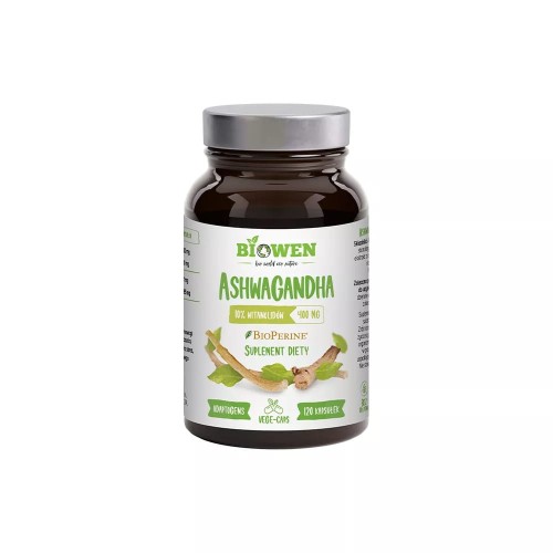 22346ASHWAGANDHA EKSTRAKT BEZGLUTENOWY (400 mg) 120 KAPSUŁEK - HEMPKING (BIOWEN)-1