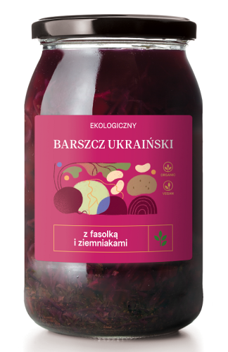 21178ZUPA BARSZCZ UKRAIŃSKI Z FASOLKĄ I ZIEMNIAKAMI BIO 900 ml - DELIKATNA (ZAKWASOWNIA)-1