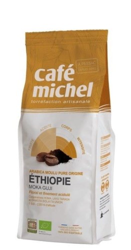 9978KAWA MIELONA ARABICA 100 % MOKA GUJI ETIOPIA FAIR TRADE BIO 250 g - CAFE MICHEL-1