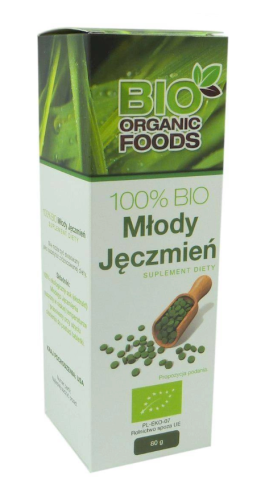 29417SOK Z MŁODEGO JĘCZMIENIA BIO (500 mg) 560 TABLETEK - BIO ORGANIC FOODS-1