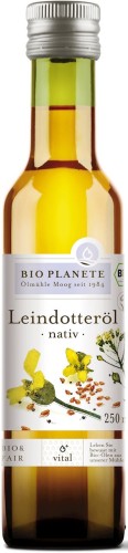 29466OLEJ Z LNIANKI (RYDZOWY) TŁOCZONY NA ZIMNO BIO 250 ml - BIO PLANETE-1