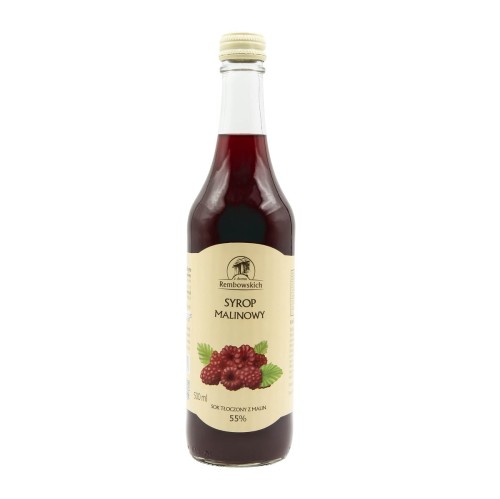 29524SYROP MALINOWY 500 ml - REMBOWSCY-1