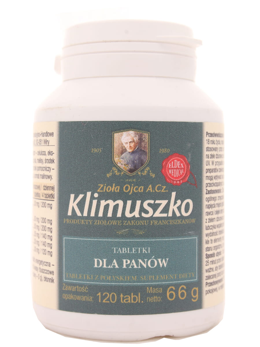 Klimuszko tabletki dla panów - Eldex - 120 tabletek