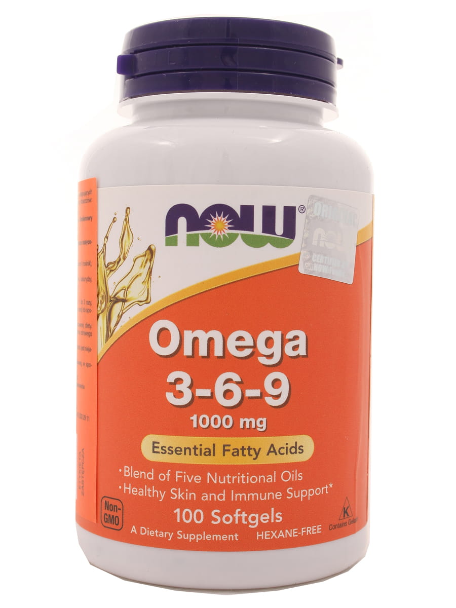 Omega 3-6-9 - 1000mg - Now - 100kaps