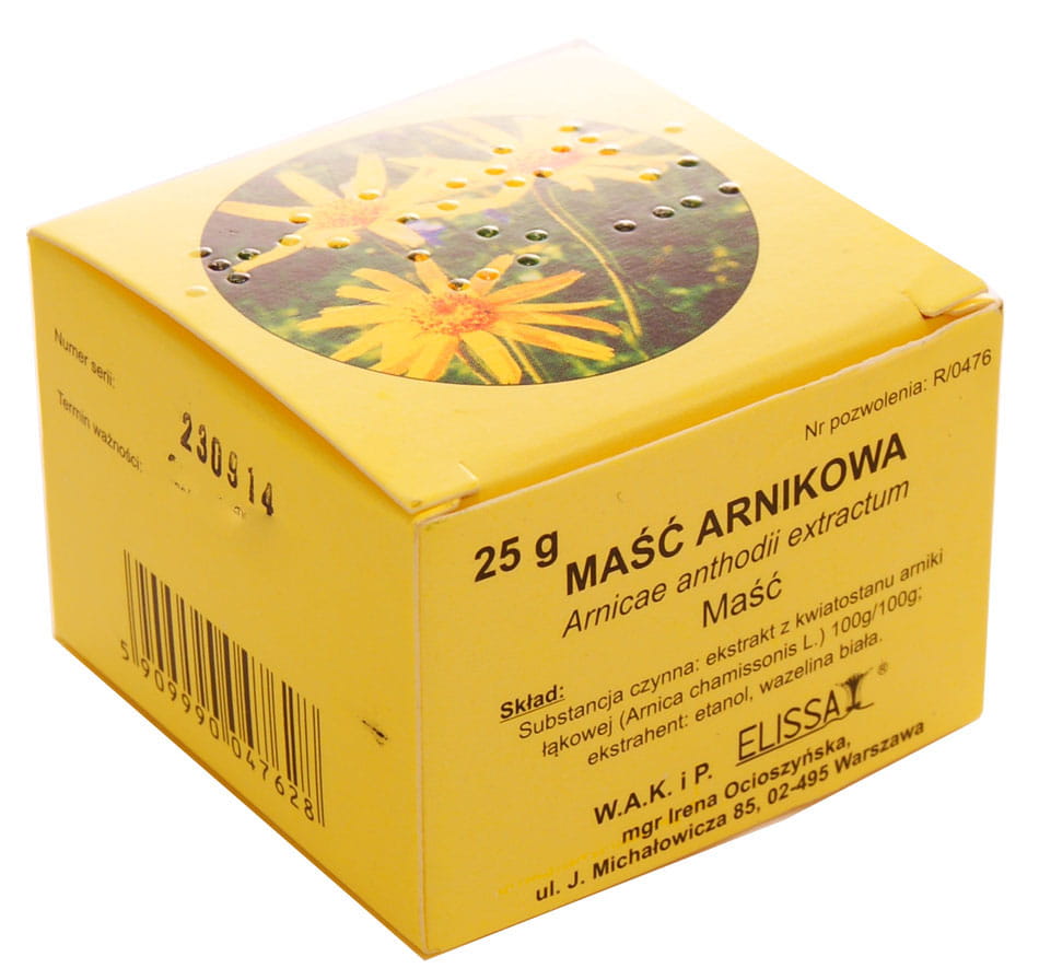 Maść arnikowa - Elissa - 25g
